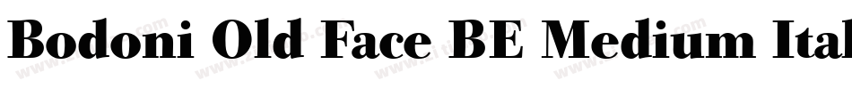 Bodoni Old Face BE Medium Italic Oldstyle Figures字体转换